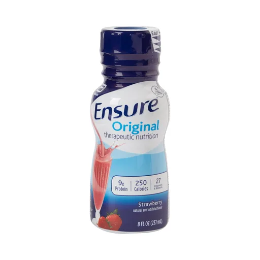 Ensure® Original Therapeutic Nutrition, Strawberry, 8-ounce bottle