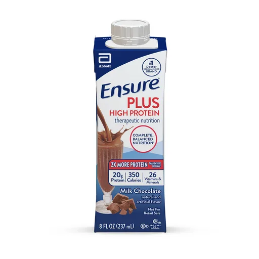 Ensure® Plus High Protein Therapeutic Nutrition Shake, Chocolate, 8-ounce carton