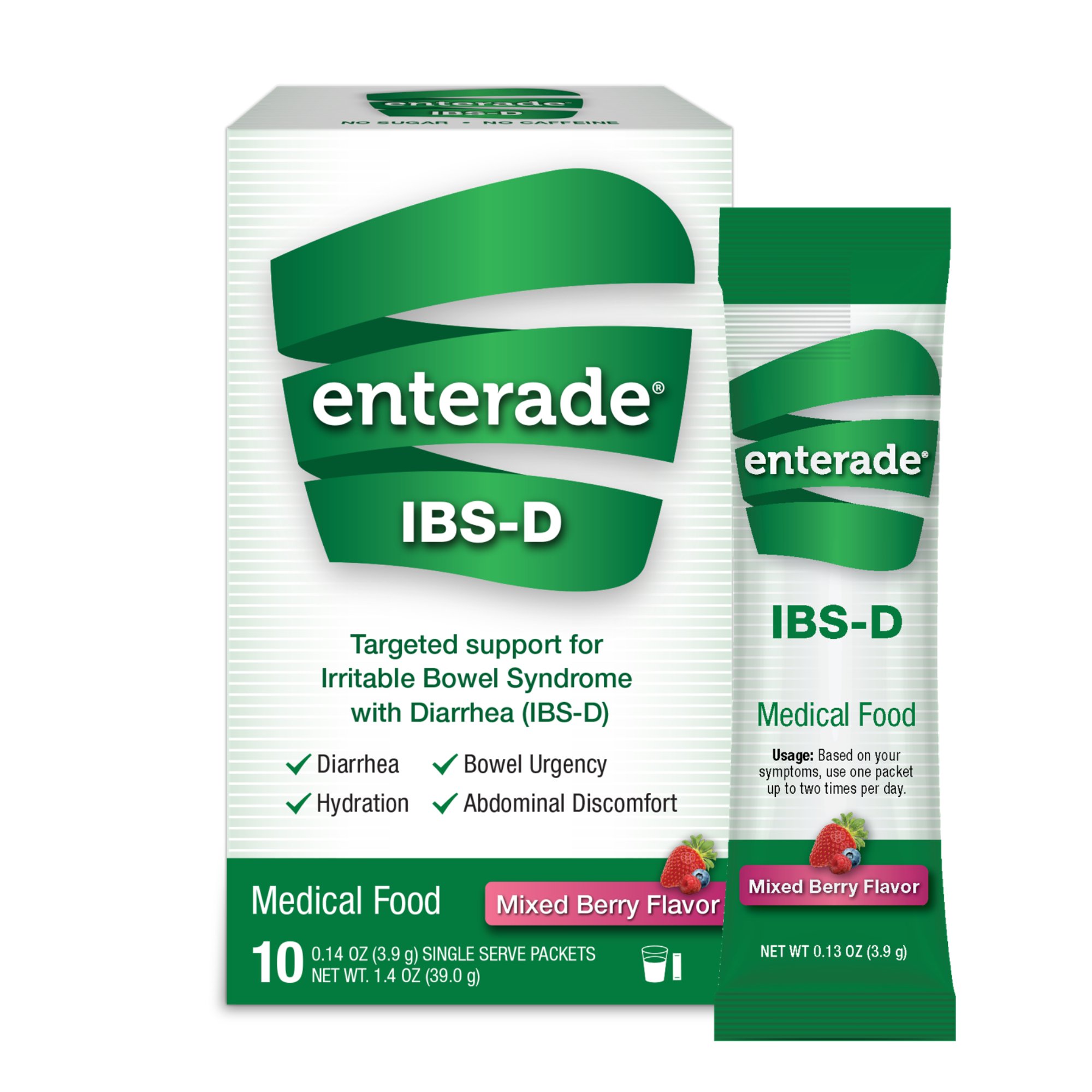 enterade® IBS-D Dietary Support Medical Food, Mixed Berry, Single Serve Packets - Image 2