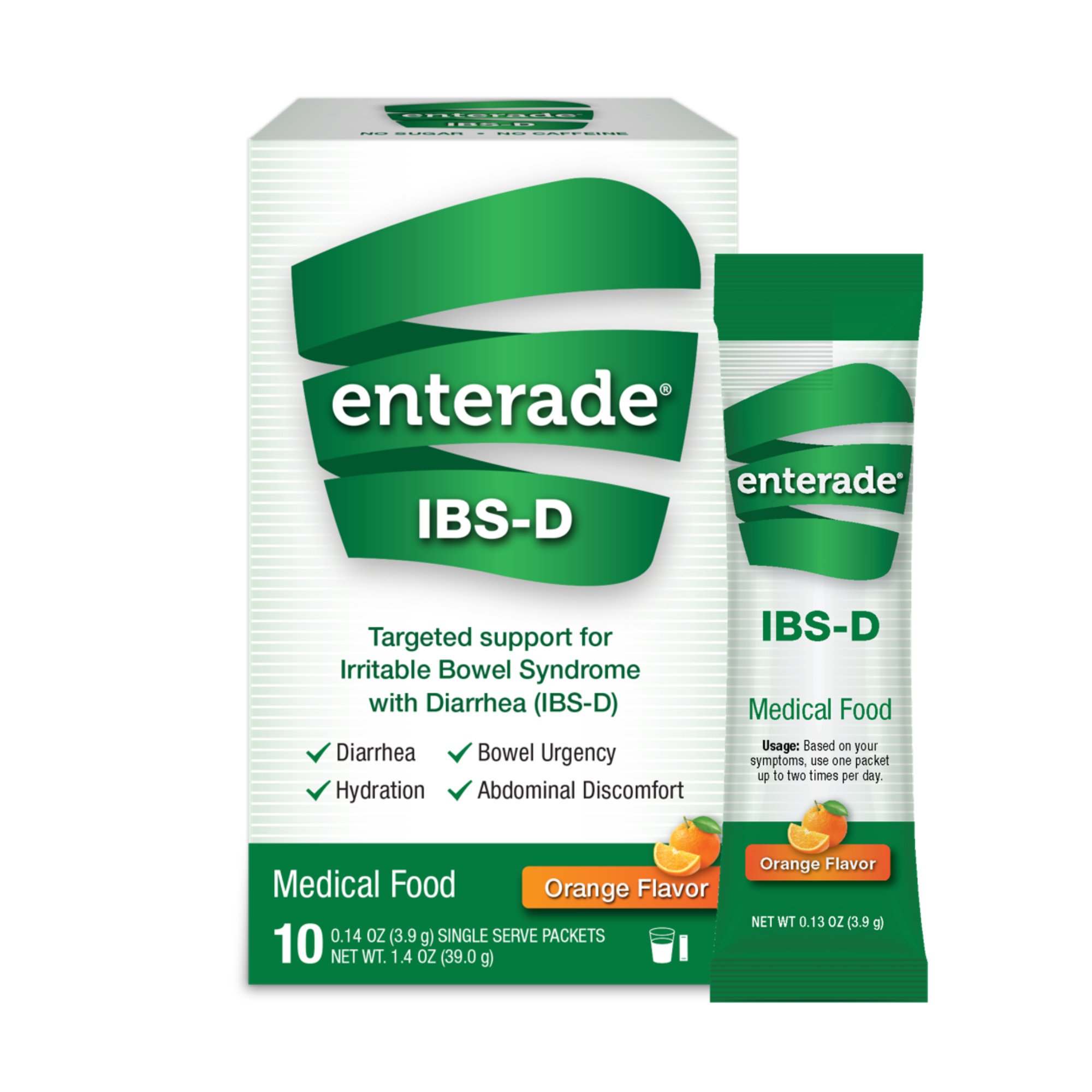 enterade® IBS-D Dietary Support Medical Food, Orange, Single Serve Packets - Image 2