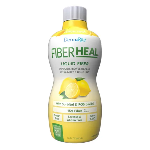 FiberHeal™ Lemon Twist Liquid Supports Bowel Health, Regularity and Digestion