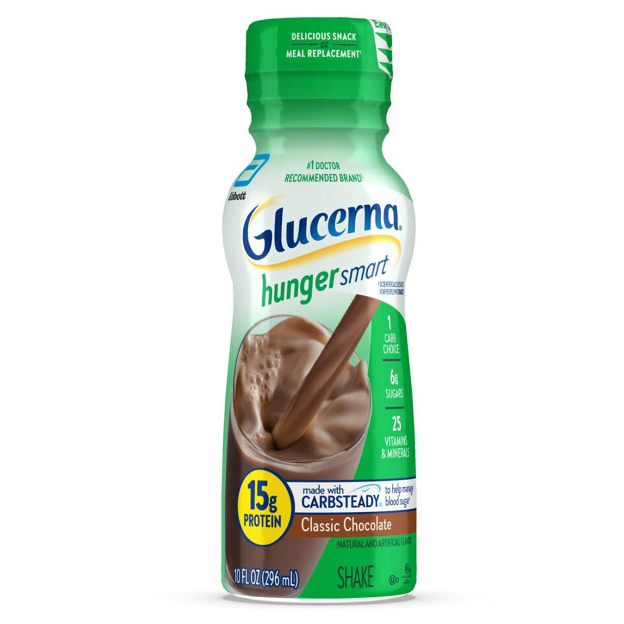 Glucerna® Hunger Smart Shake, Chocolate Flavor, 10-ounce bottle - Image 2