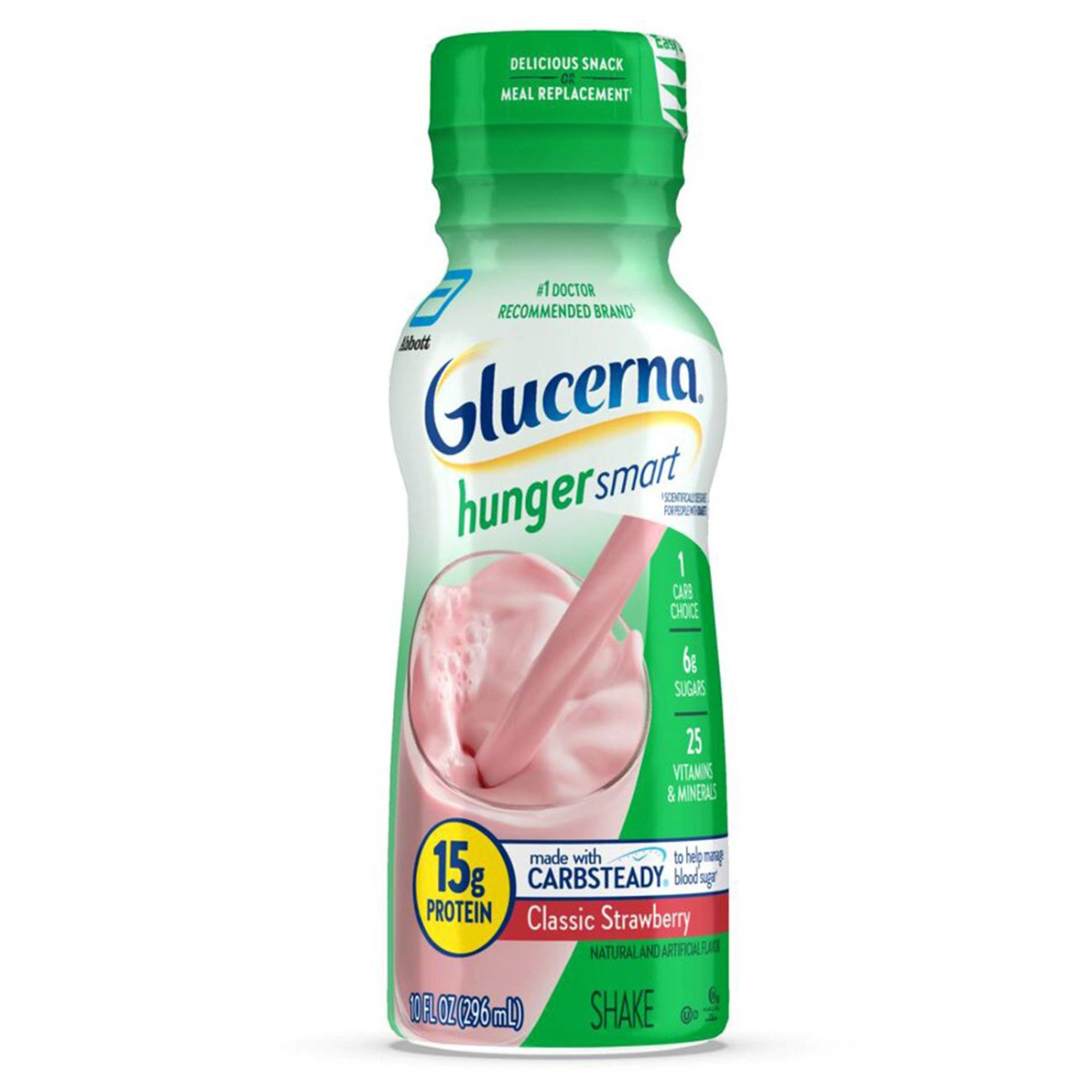 Glucerna® Hunger Smart Shake, Strawberry Flavor, 10-ounce bottle - Image 2