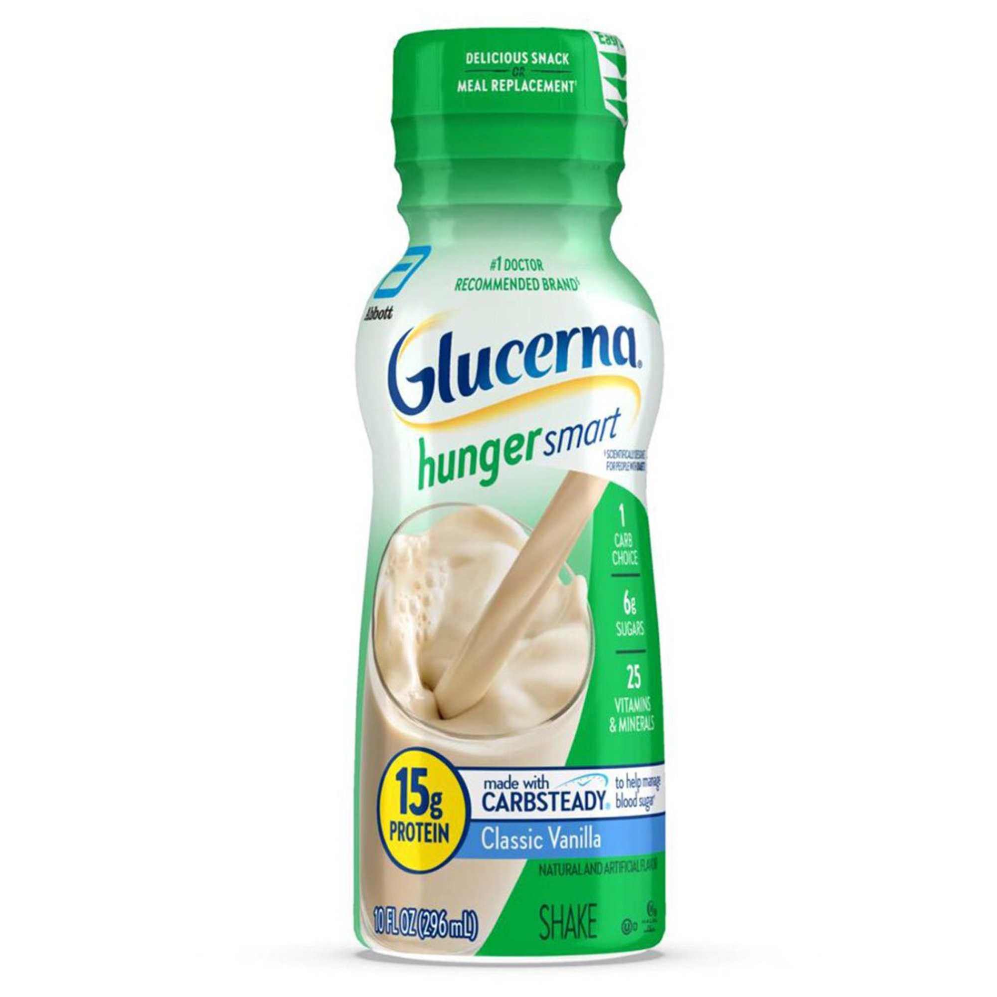 Glucerna® Hunger Smart Shake, Vanilla Flavor, 10-ounce bottle - Image 2