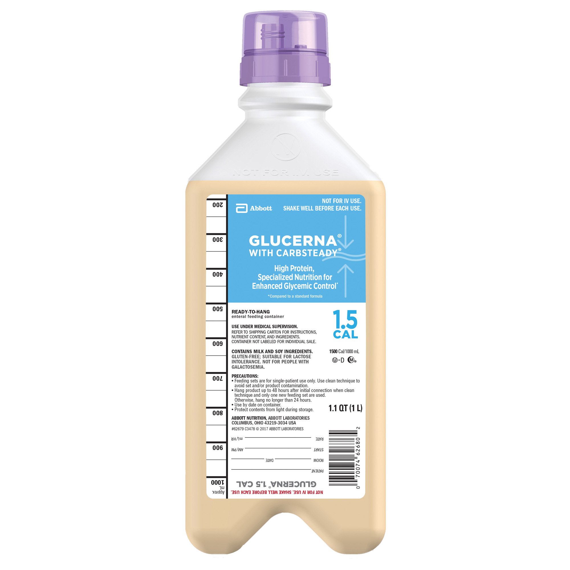 Glucerna® with Carbsteady Tube Feeding Formula, 33.8 oz Ready to Hang Carton - Image 2