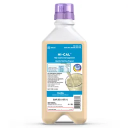 Hi-Cal® Vanilla Oral Supplement, Ideal for Med Pass Program, 1-liter Bottle