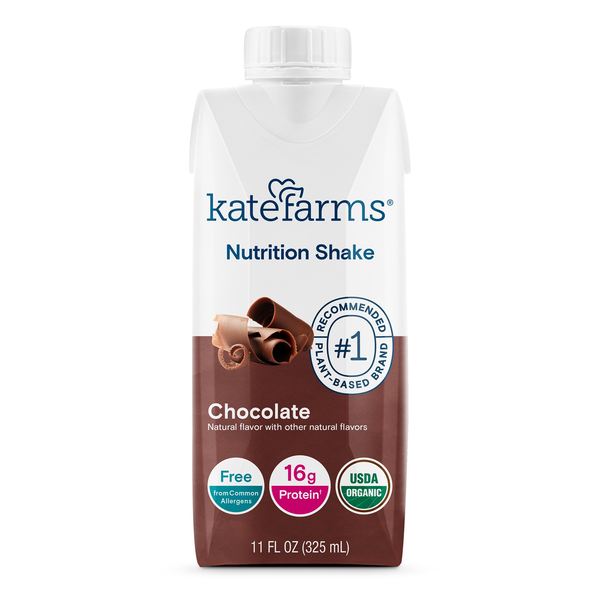 Kate Farms® Nutrition Shake, Chocolate, 11-ounce carton - Image 2