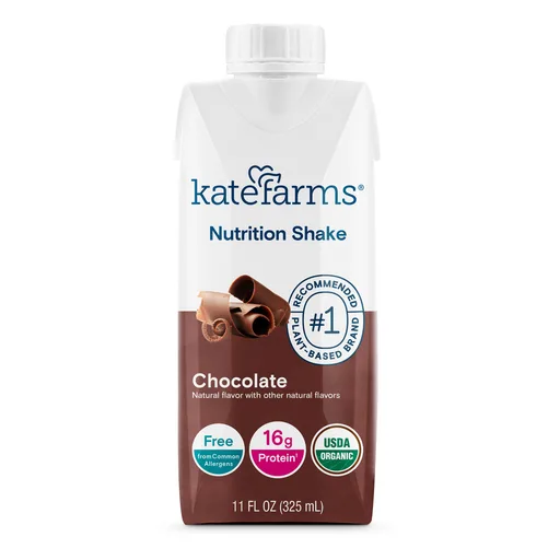 Kate Farms® Nutrition Shake, Chocolate, 11-ounce carton