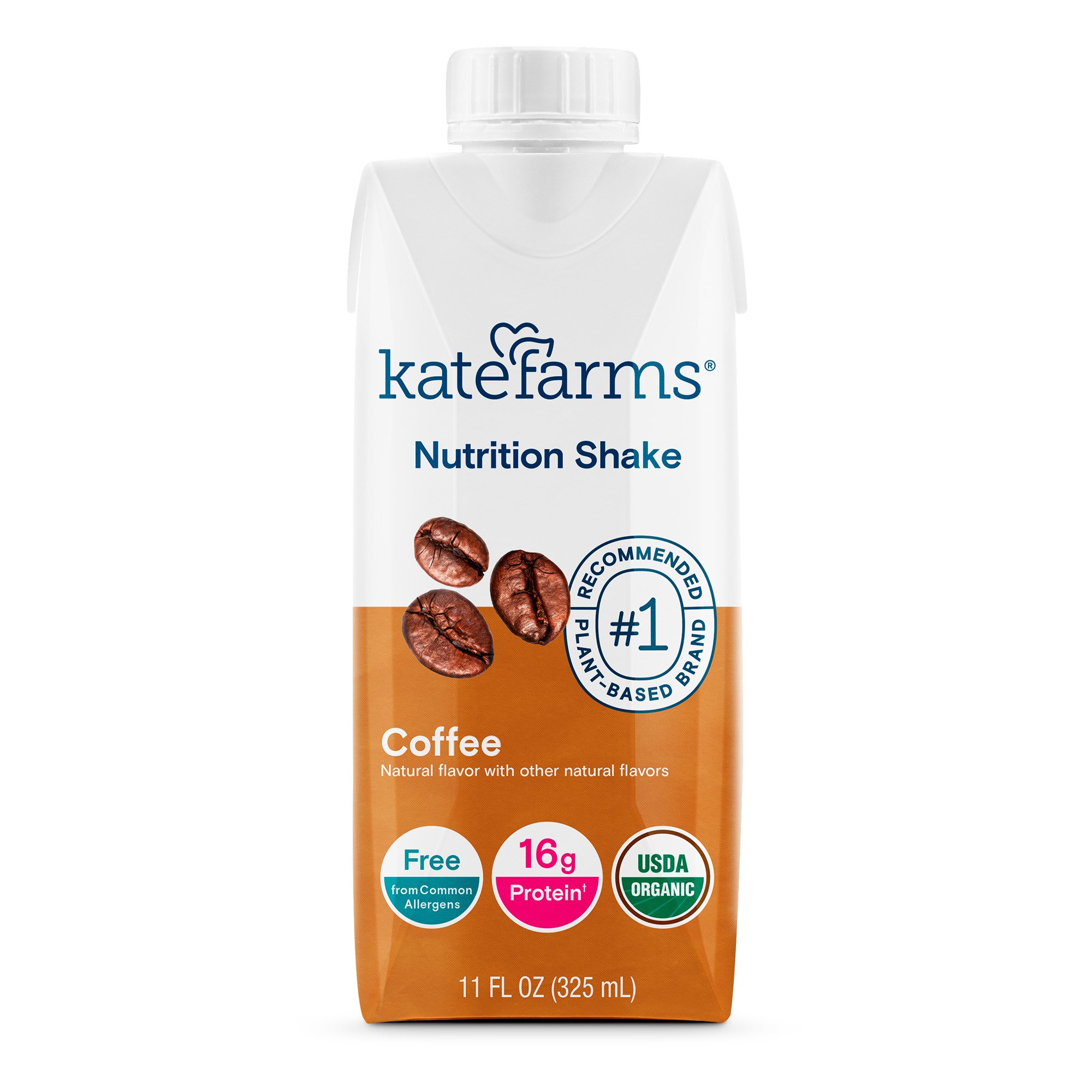 Kate Farms® Nutrition Shake, Coffee Flavor, 11-ounce carton - Image 2