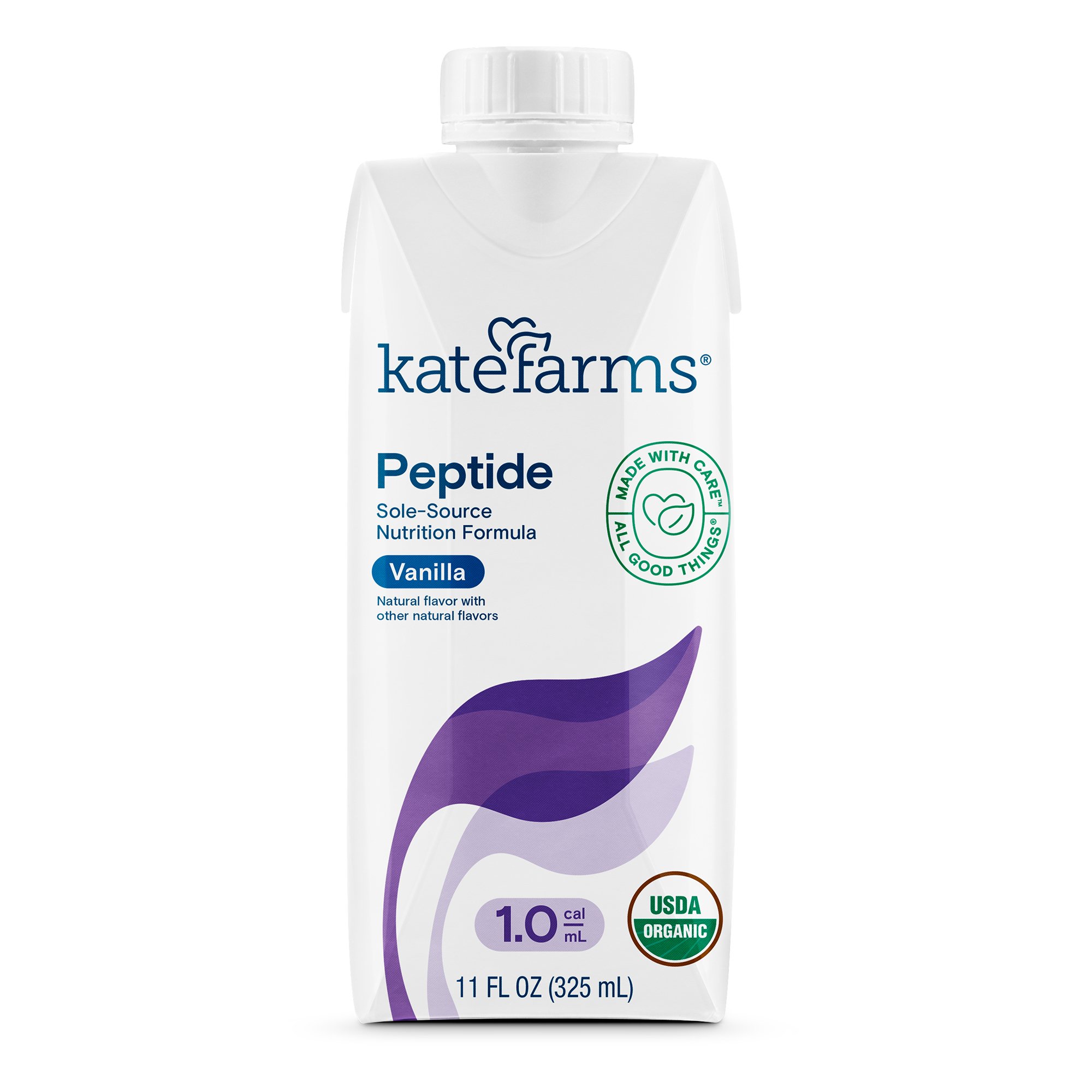 Kate Farms® Peptide 1.0 Vanilla Sole-Source Nutrition Formula, 11-ounce Carton - Image 2