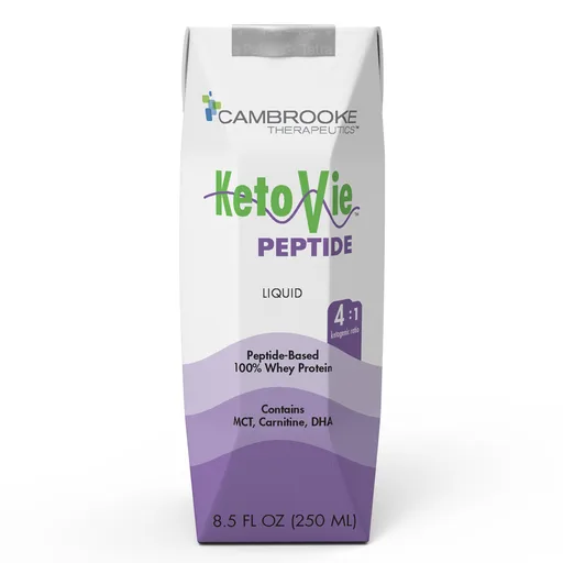 KetoVie™ Peptide 4:1 Ketogenic Medical Food, 8.5-ounce carton