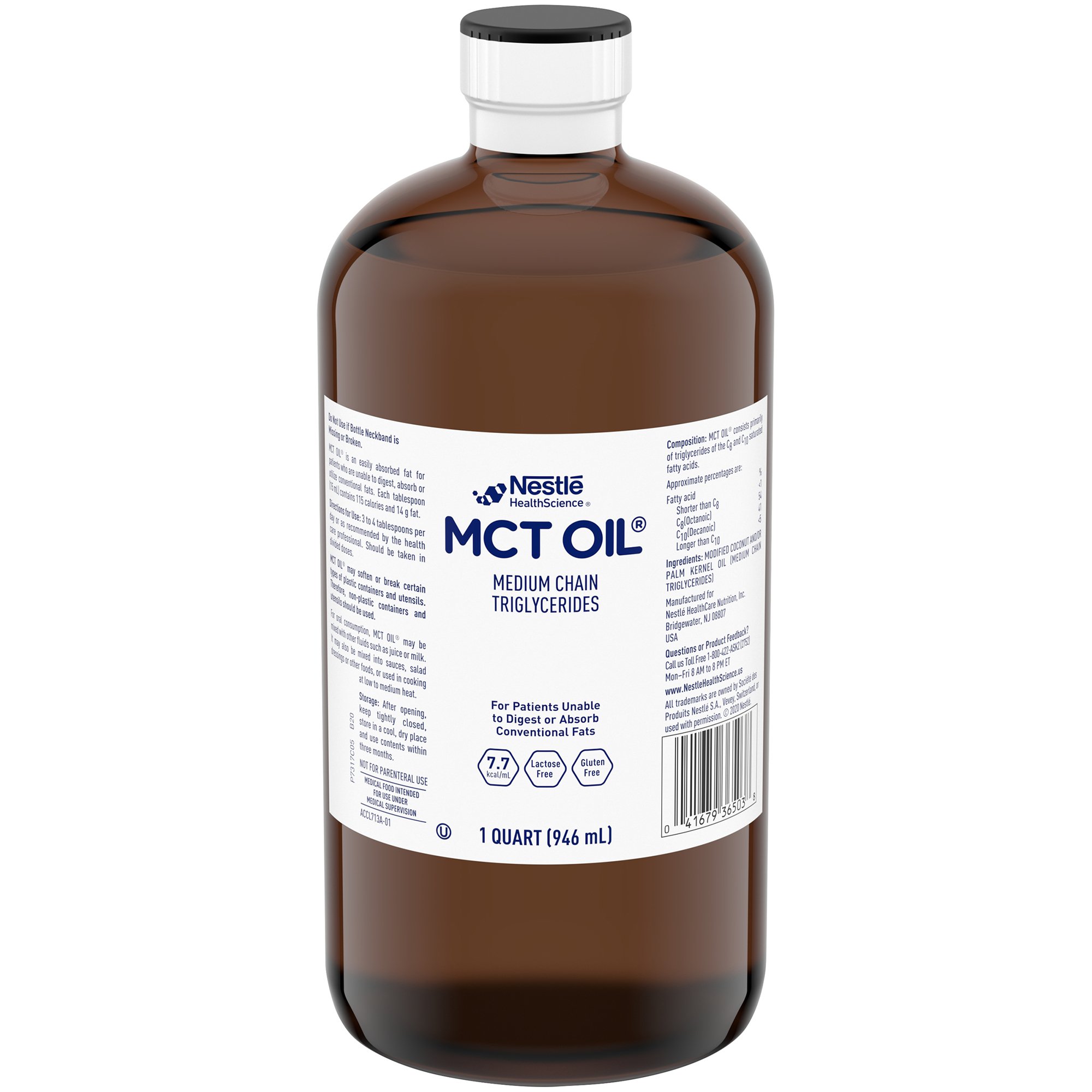 MCT Oil® Medium Chain Triglycerides, 1-quart Bottle - Image 2