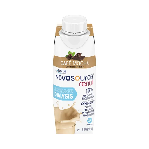 Novasource® Renal Café Mocha Formula for Patients on Dialysis, 8-ounce Carton