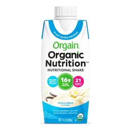 Orgain® Organic Nutrition™ Vegan Vanilla Nutritional Shake, 11-ounce carton