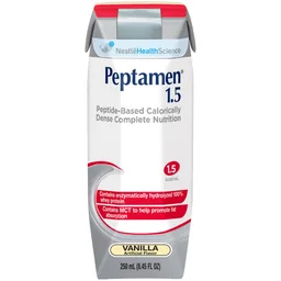 Peptamen® 1.5 Vanilla Peptide-Based Calorically Dense Complete Nutrition, 250 mL