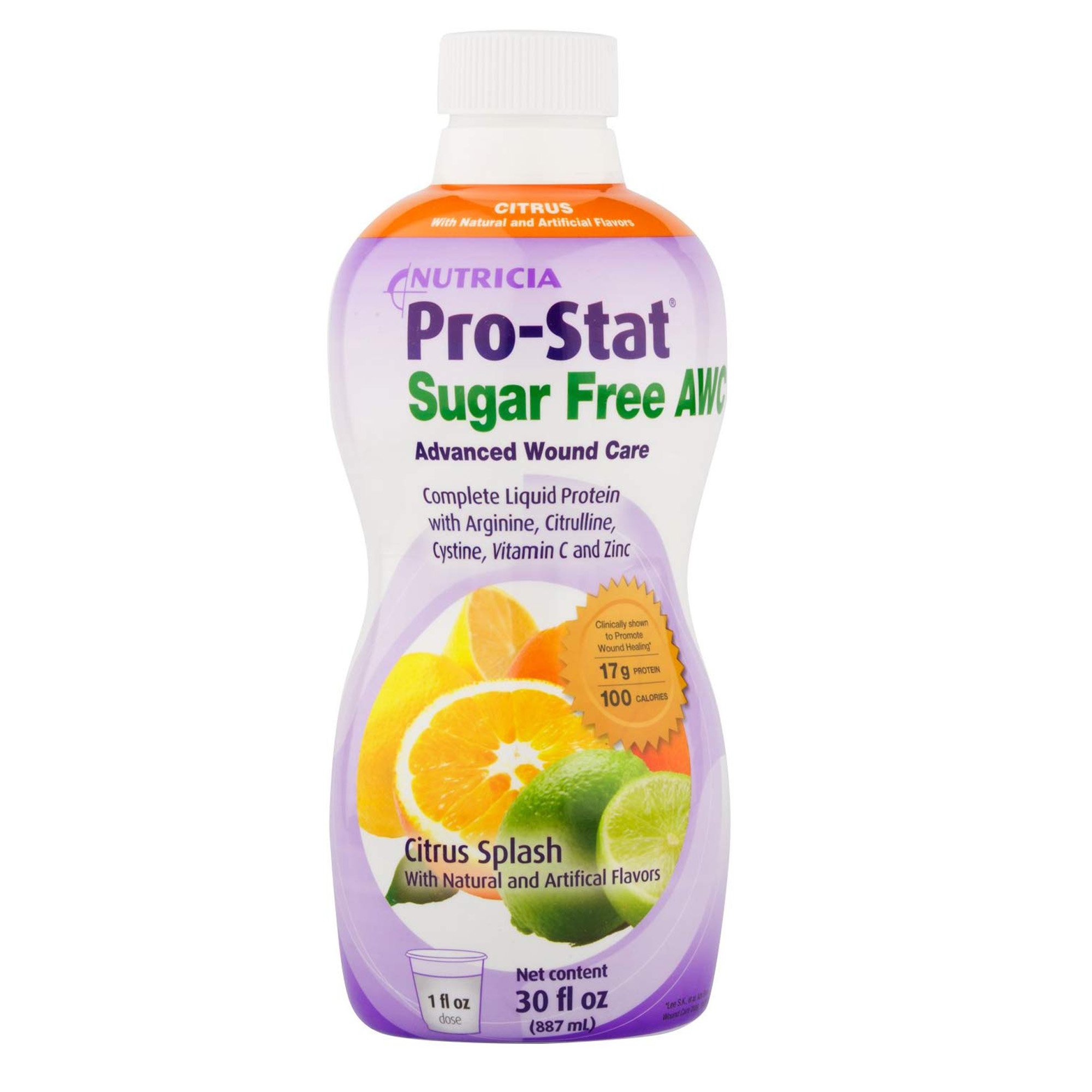 Pro-Stat® Sugar Free AWC Citrus Splash Complete Liquid Protein, 30-ounce Bottle - Image 2