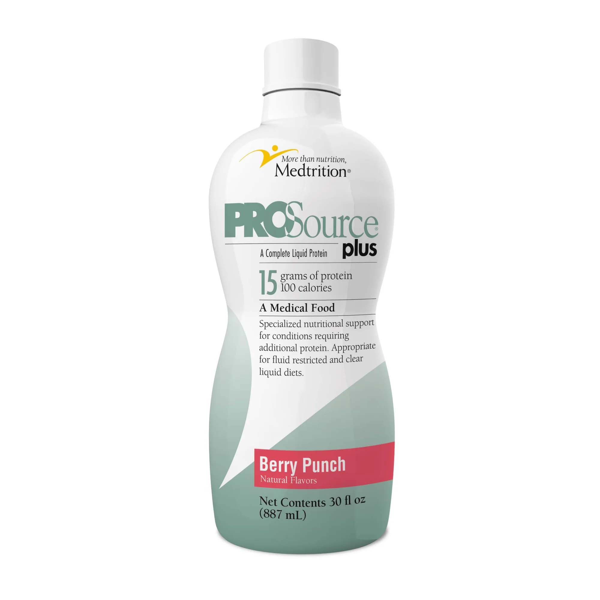 ProSource® Plus Berry Punch Collagen and Whey Protein Formula, 32-ounce Bottle - Image 2