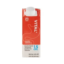 Vital® 1.5 Cal Vanilla Peptide-Based Therapeutic Nutrition for Tolerance, 8-oz.