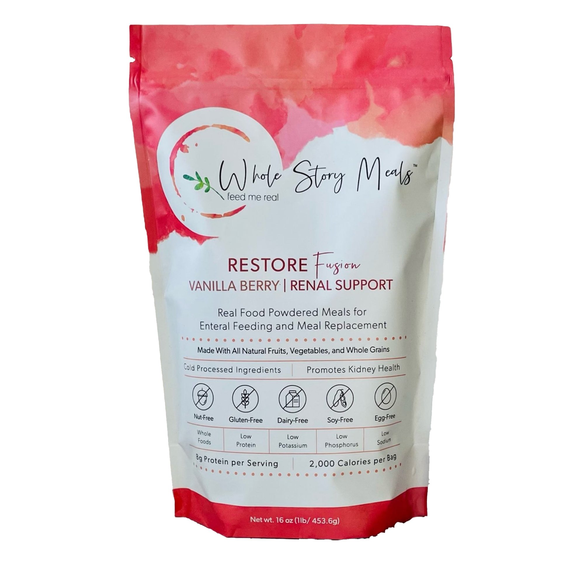 Whole Story Meals™ Restore Renal Support for Oral & Enteral Feed, Vanilla Berry - Image 2