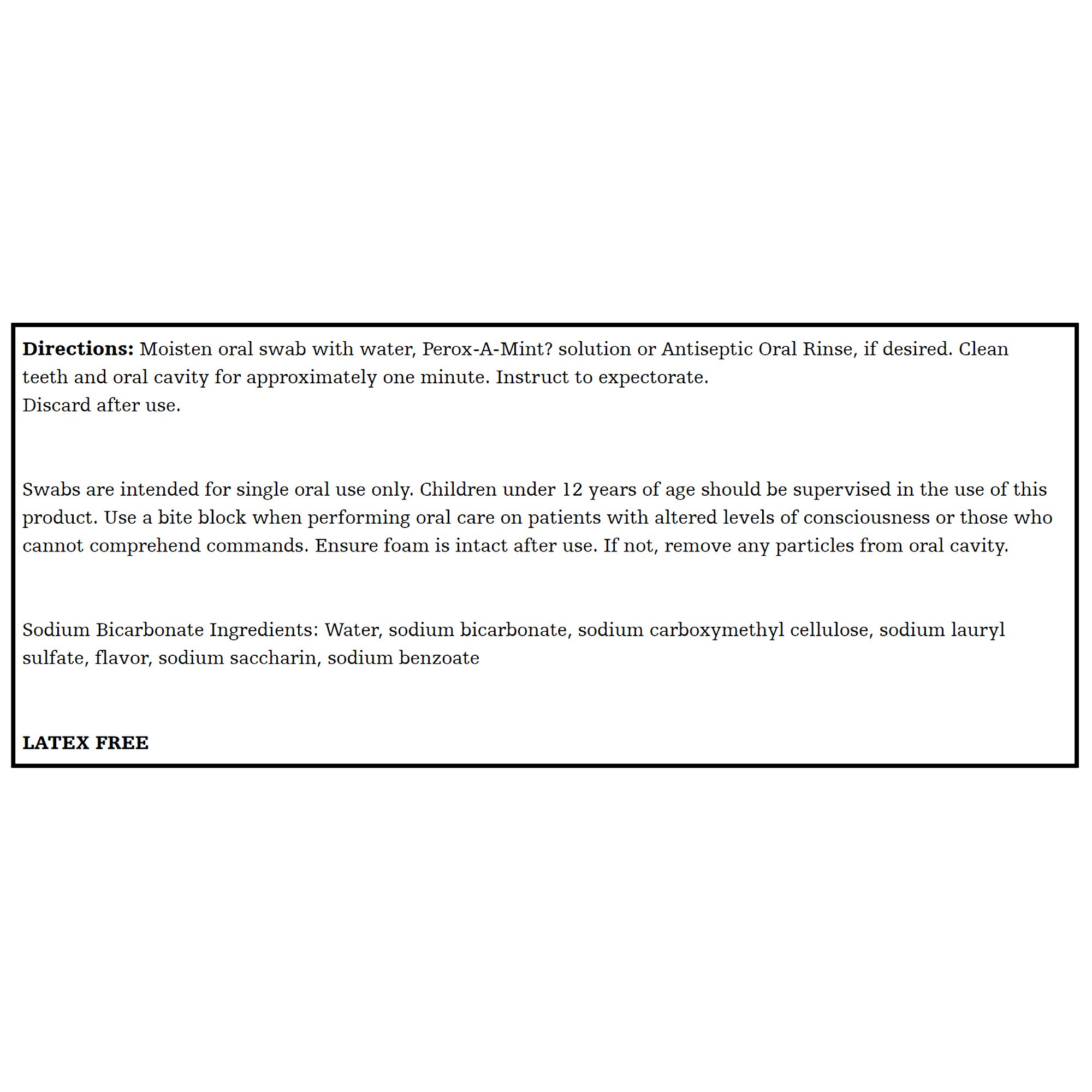 Toothette Plus Oral Swabsticks Foam Tip, Green, 6 Inch, Individually Wrapped - Image 2