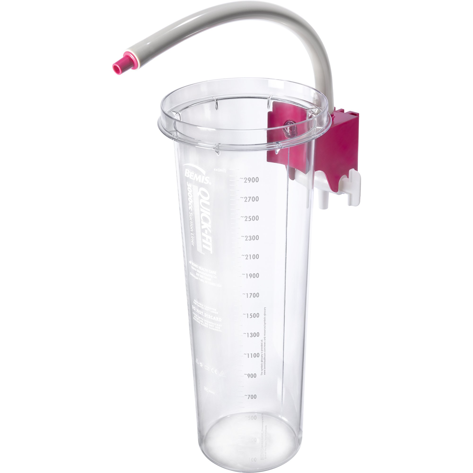 Quick-Fit™ Suction Canister for use with Quick-Fit™ Liner Systems, 3000 mL