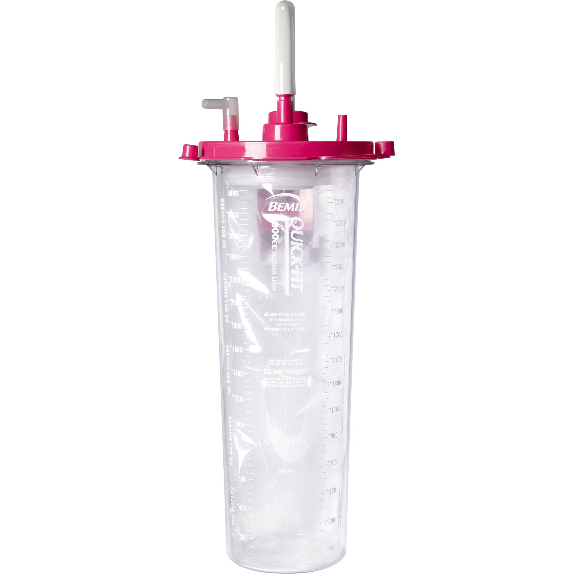 Quick-Fit™ Suction Canister for use with Quick-Fit™ Liner Systems, 3000 mL - Image 2