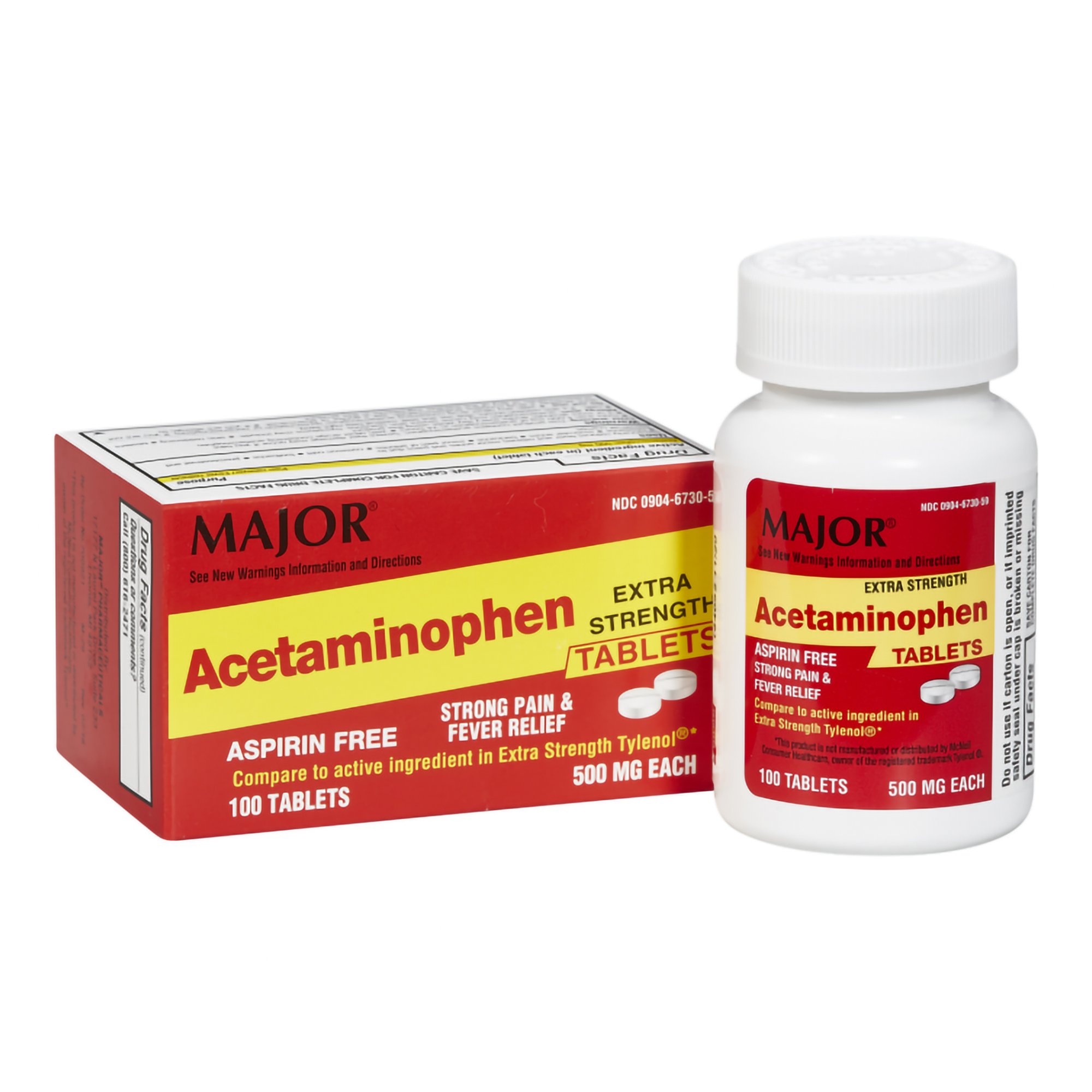 Major® Extra Strength Pain Relief Acetaminophen 500 mg Tablets