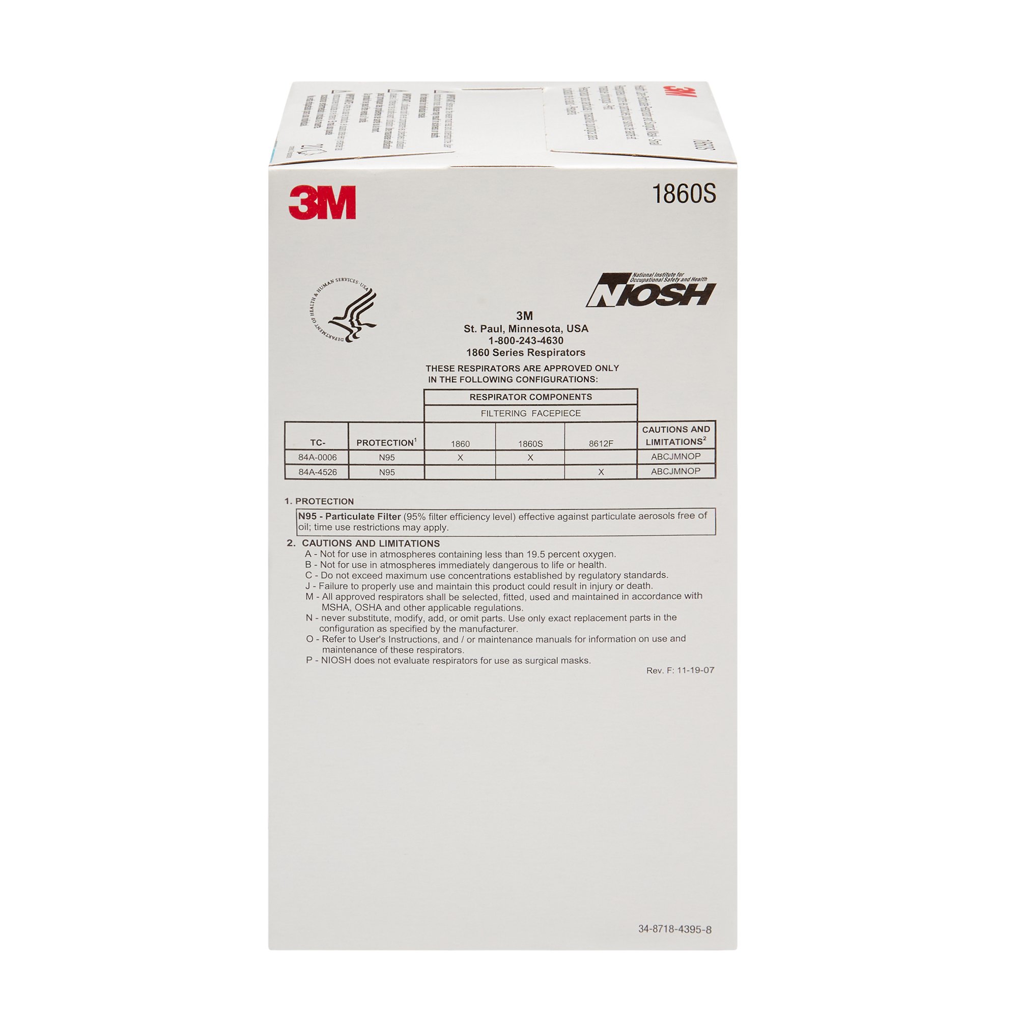 3M Particulate Respirator and Surgical Mask, Small - Image 5