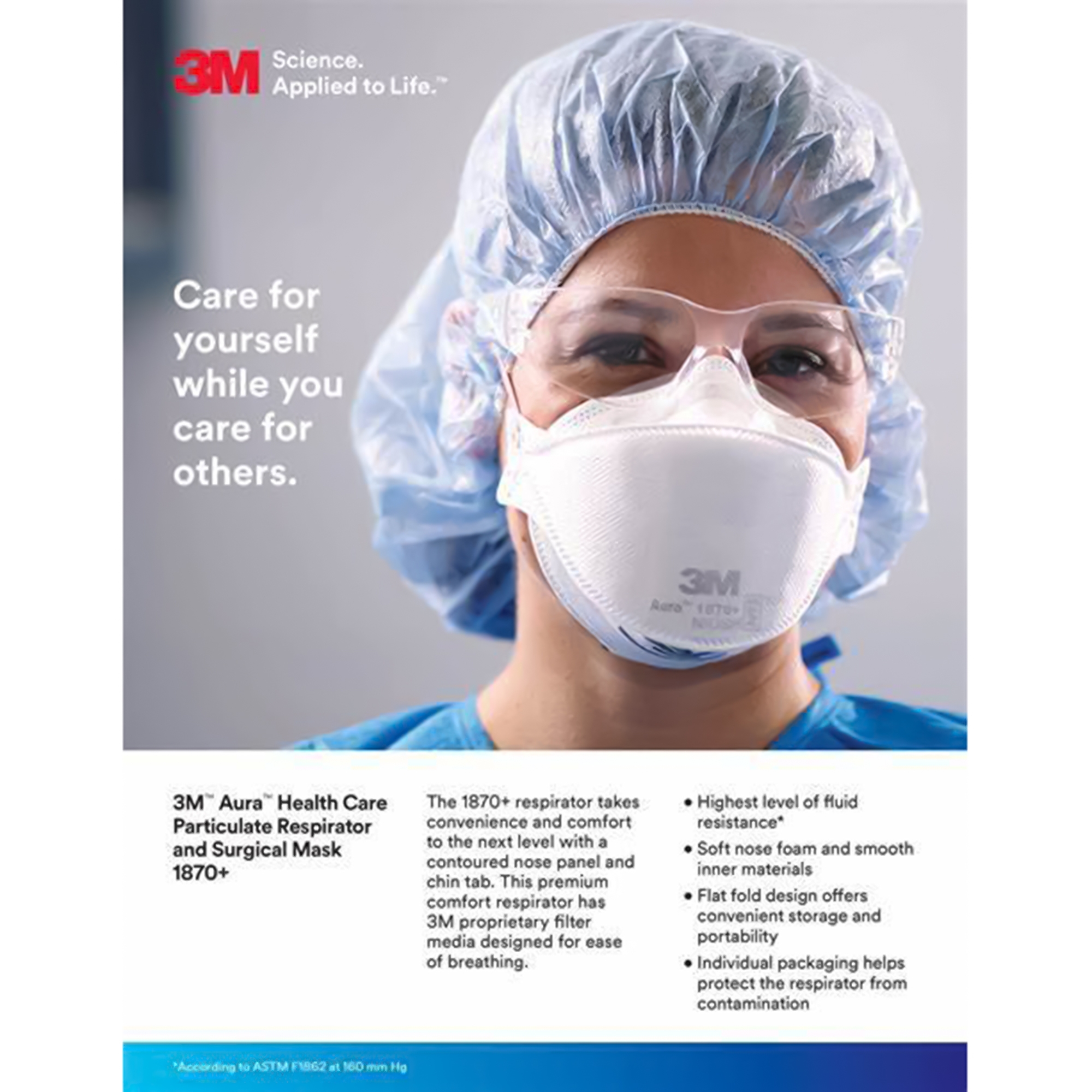 3M™ Aura™ N95 Particulate Respirator and Surgical Mask - Image 7