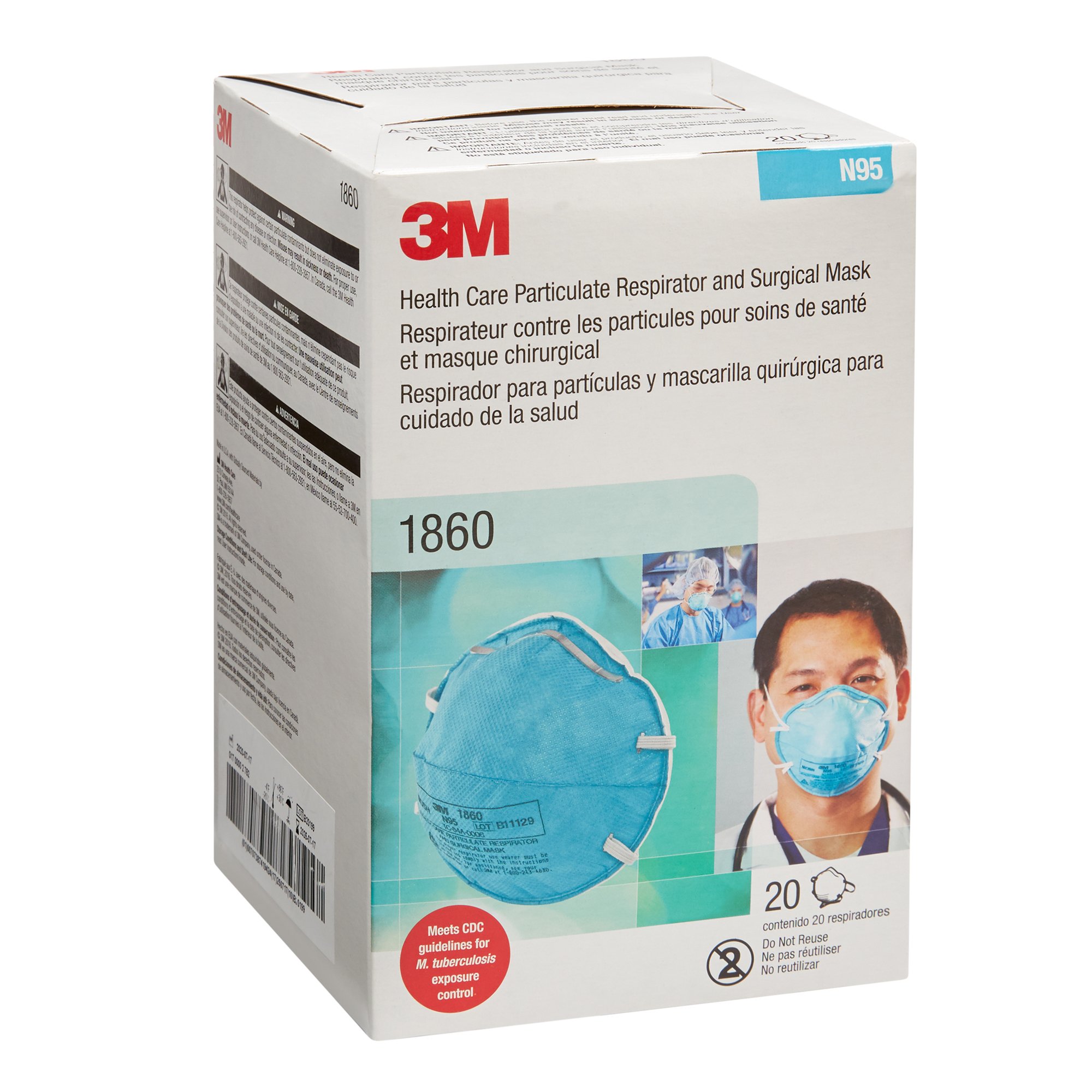 3M™ Particulate Respirator / Surgical Mask - Image 4