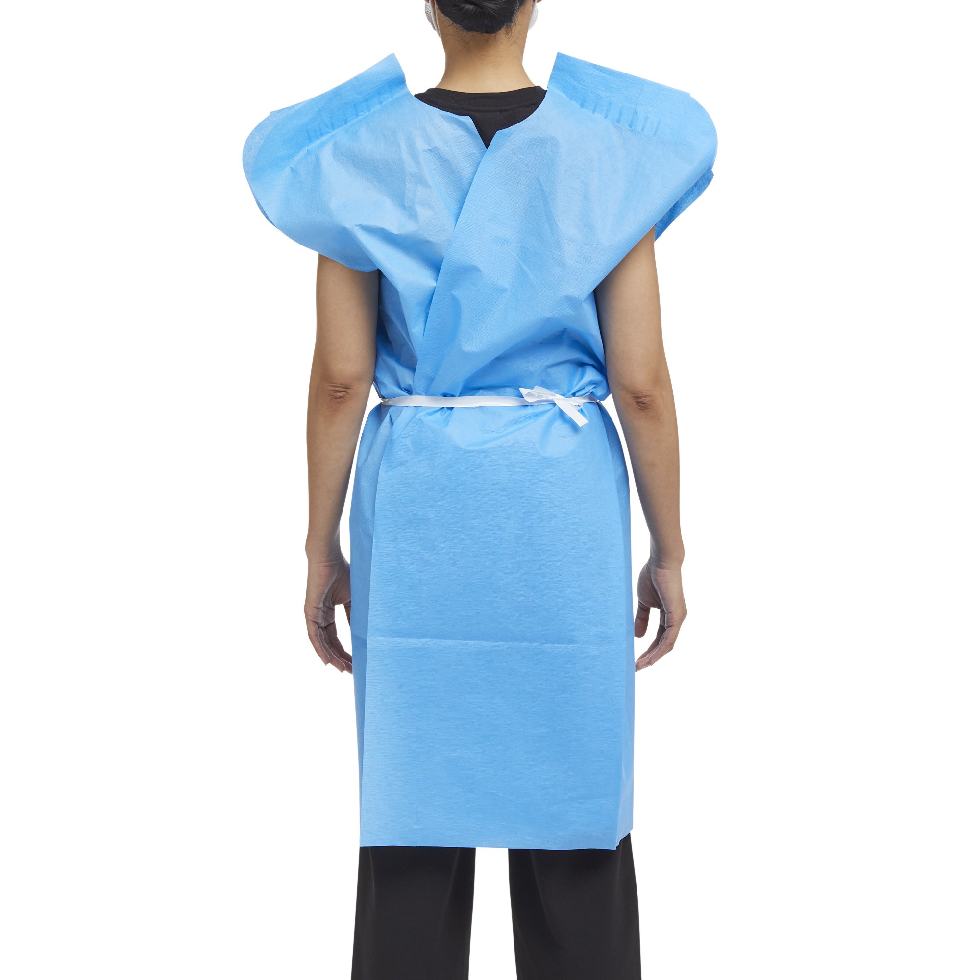 McKesson Patient Exam Gown, One Size Fits Most, Blue - Image 2
