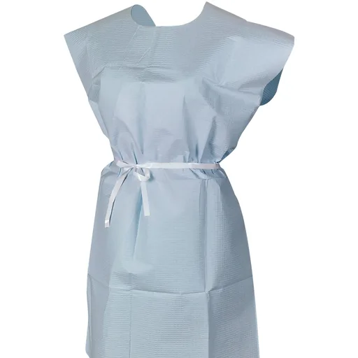 McKesson Patient Exam Gown, One Size Fits Most, Blue