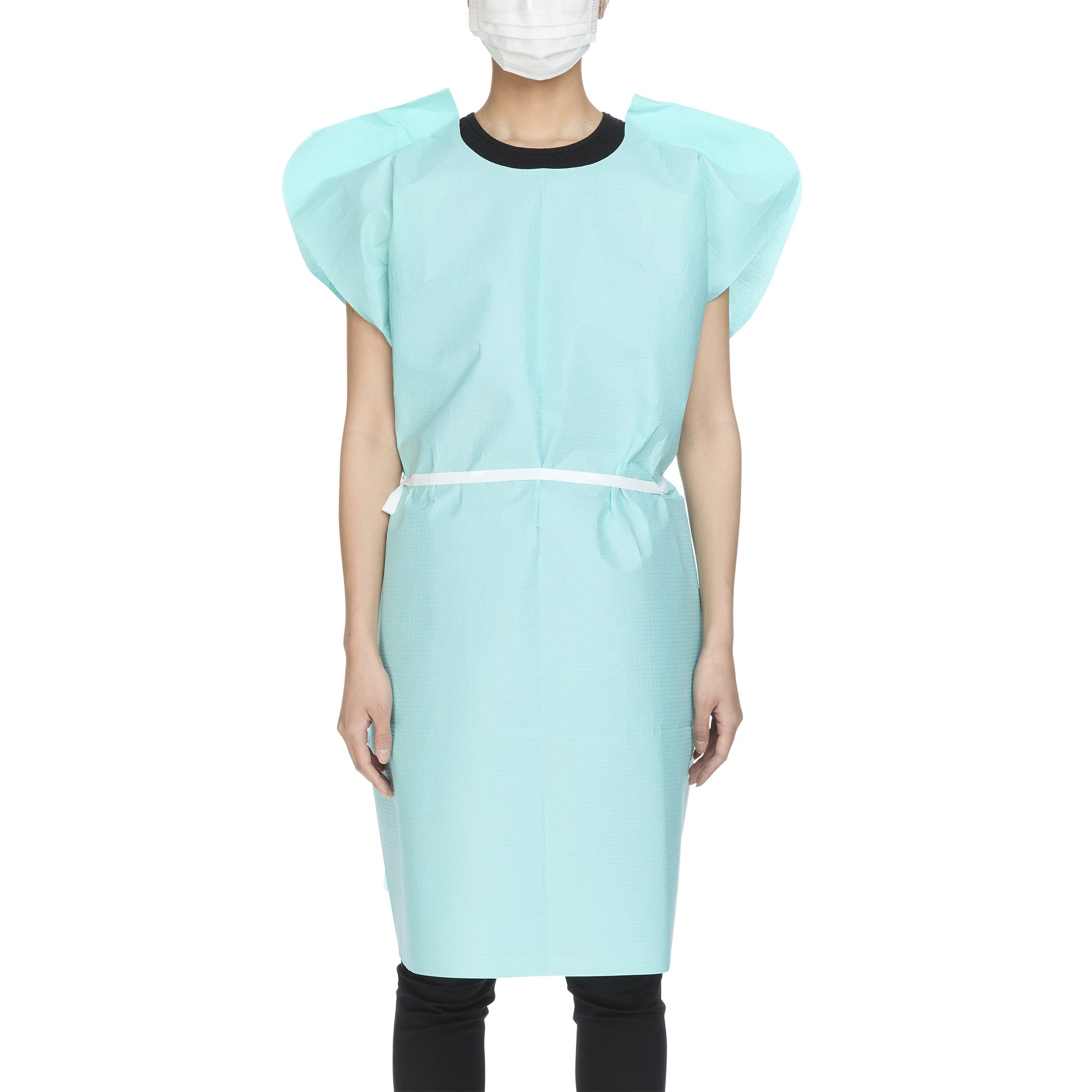McKesson Patient Exam Gown, One Size Fits Most, Teal