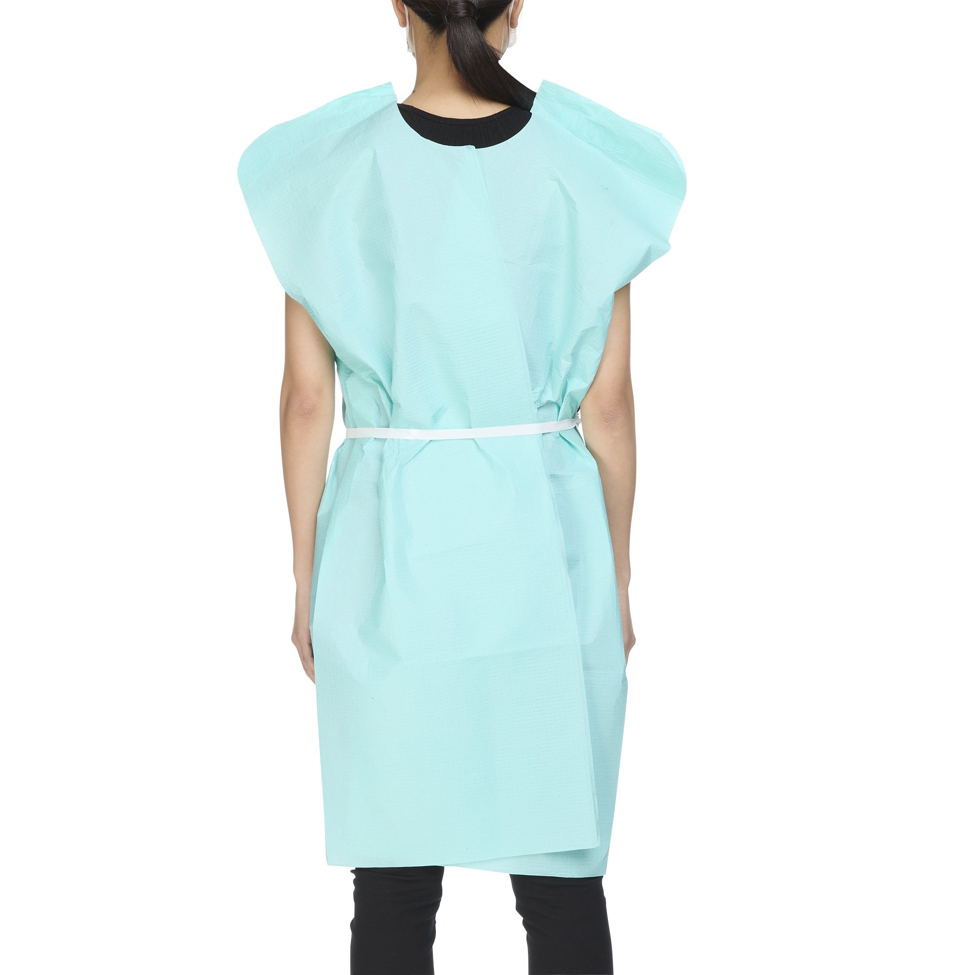 McKesson Patient Exam Gown, One Size Fits Most, Teal - Image 2