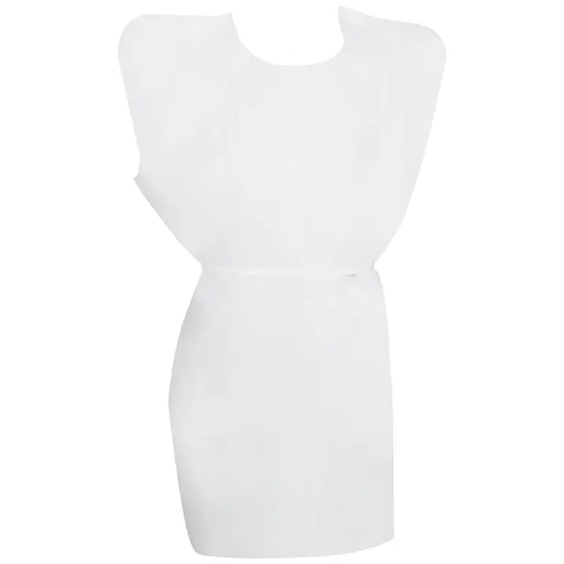 McKesson Patient Exam Gown, One Size Fits Most, White