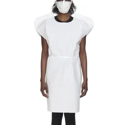 McKesson Patient Exam Gown, One Size Fits Most, White