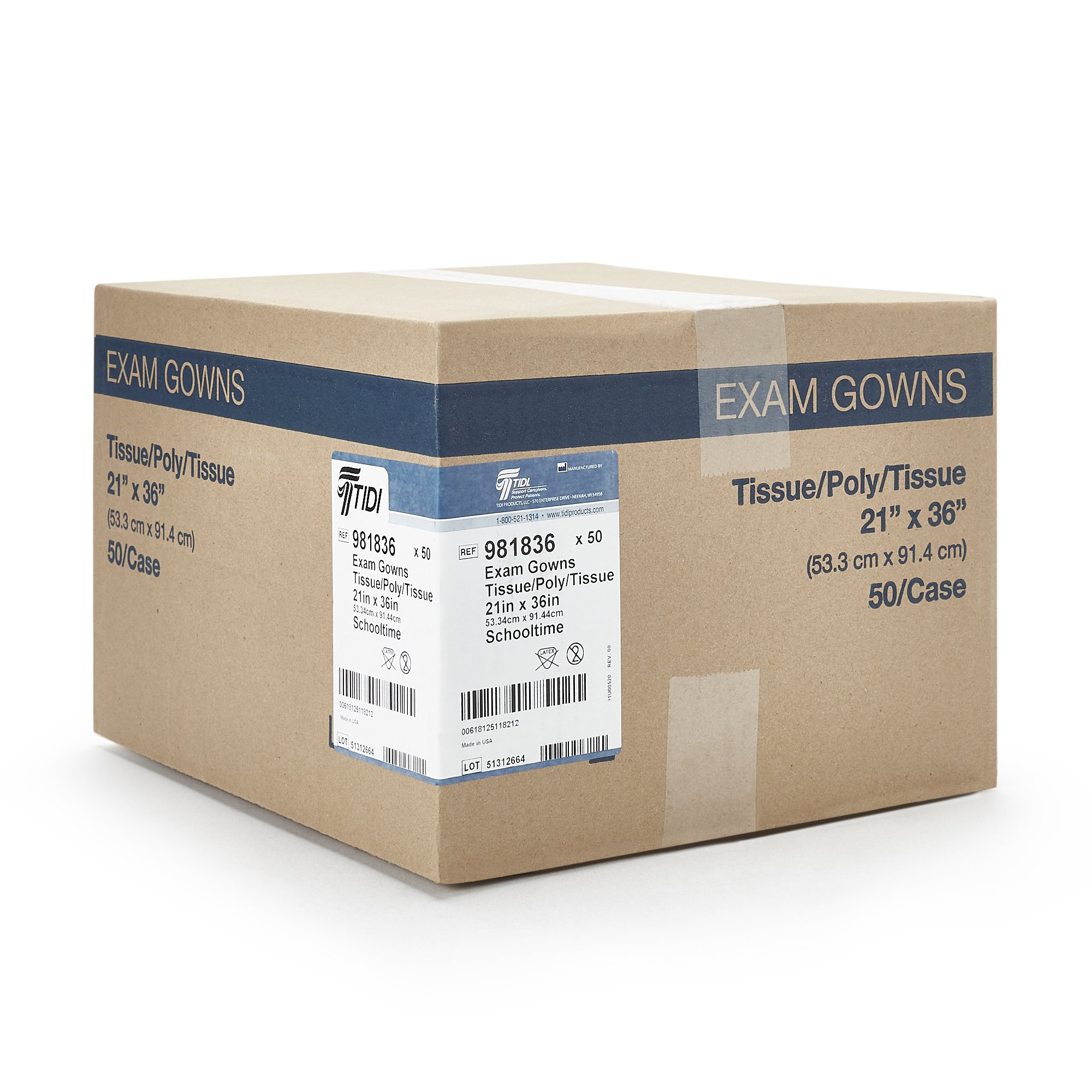 McKesson Pediatric Exam Gown, Medium, School Time Print - Image 3