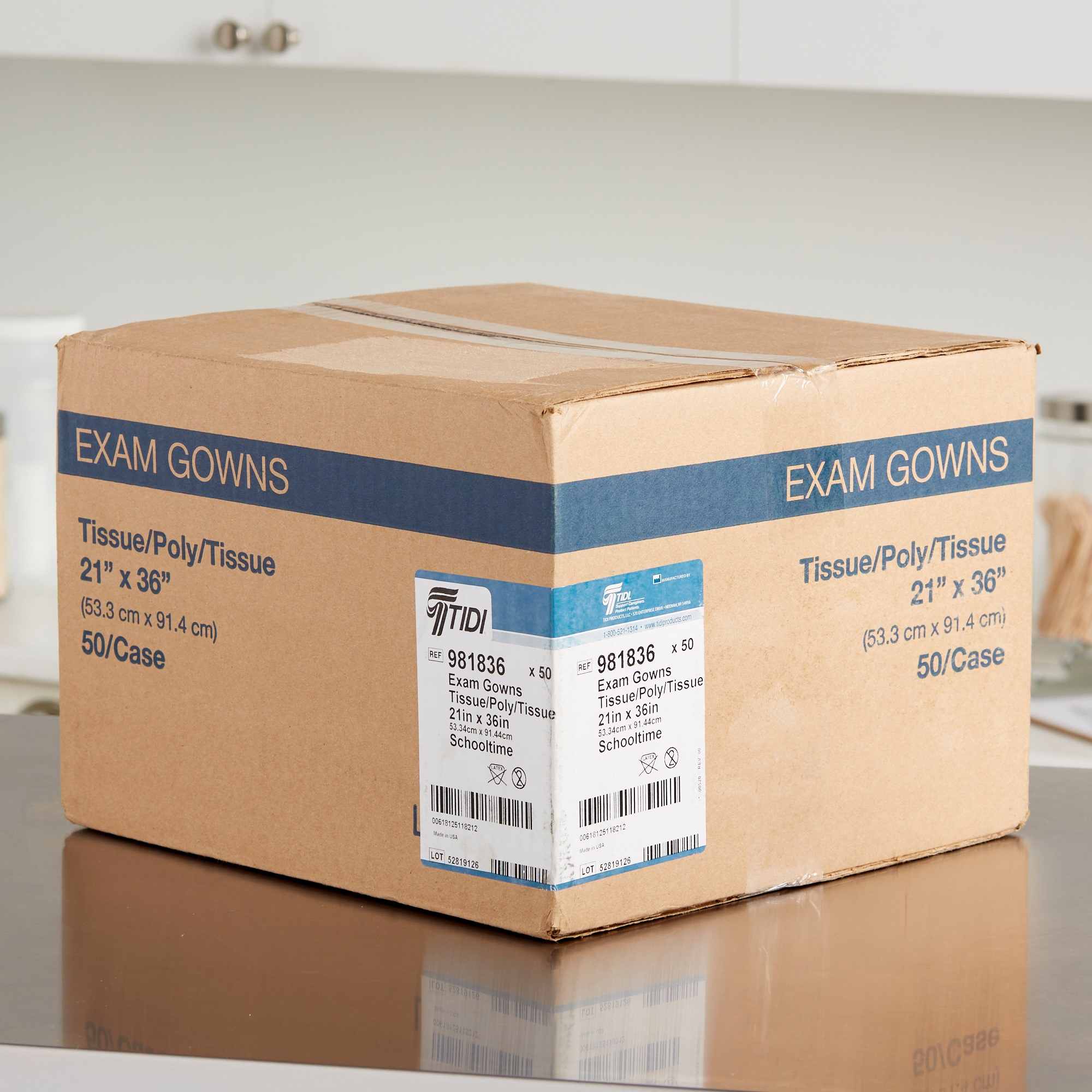 McKesson Pediatric Exam Gown, Medium, School Time Print - Image 6