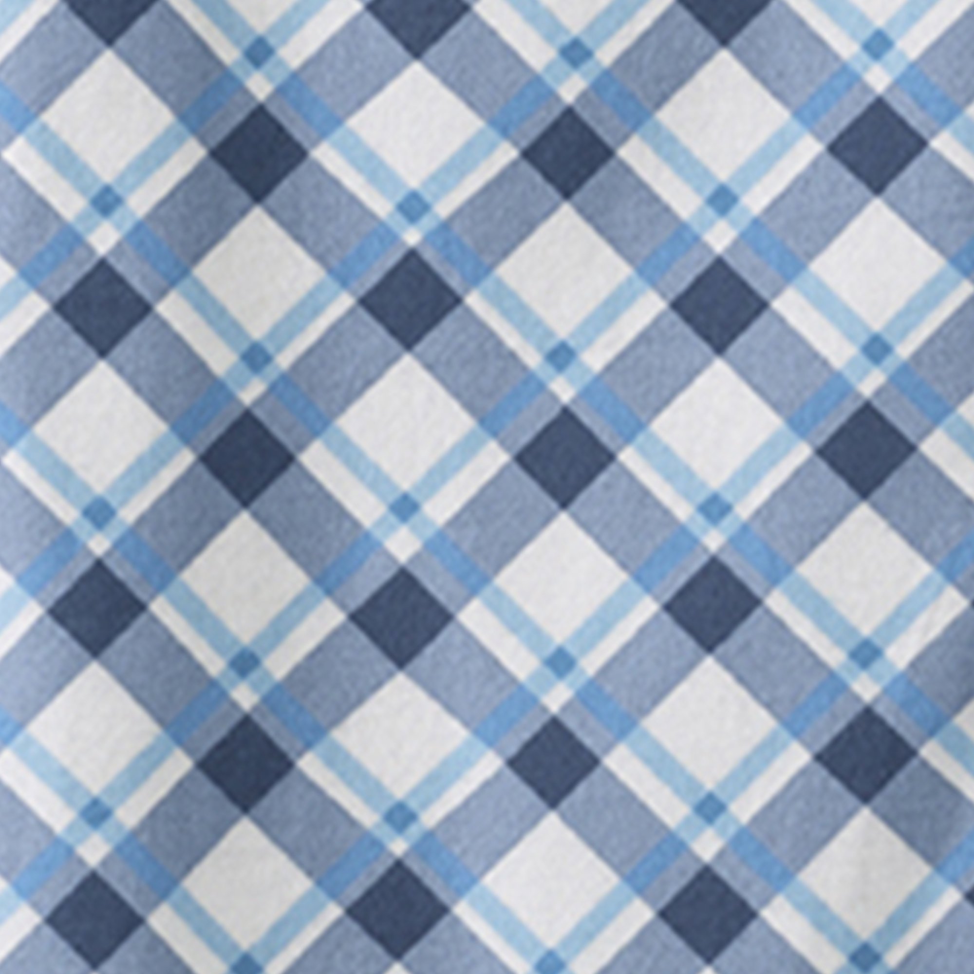 Silverts® Shoulder Snap Patient Exam Gown, Small, Diagonal Blue Plaid - Image 8