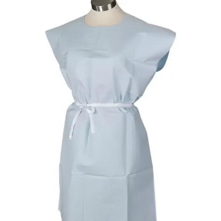 Tidi Patient Exam Gown, Medium, Blue