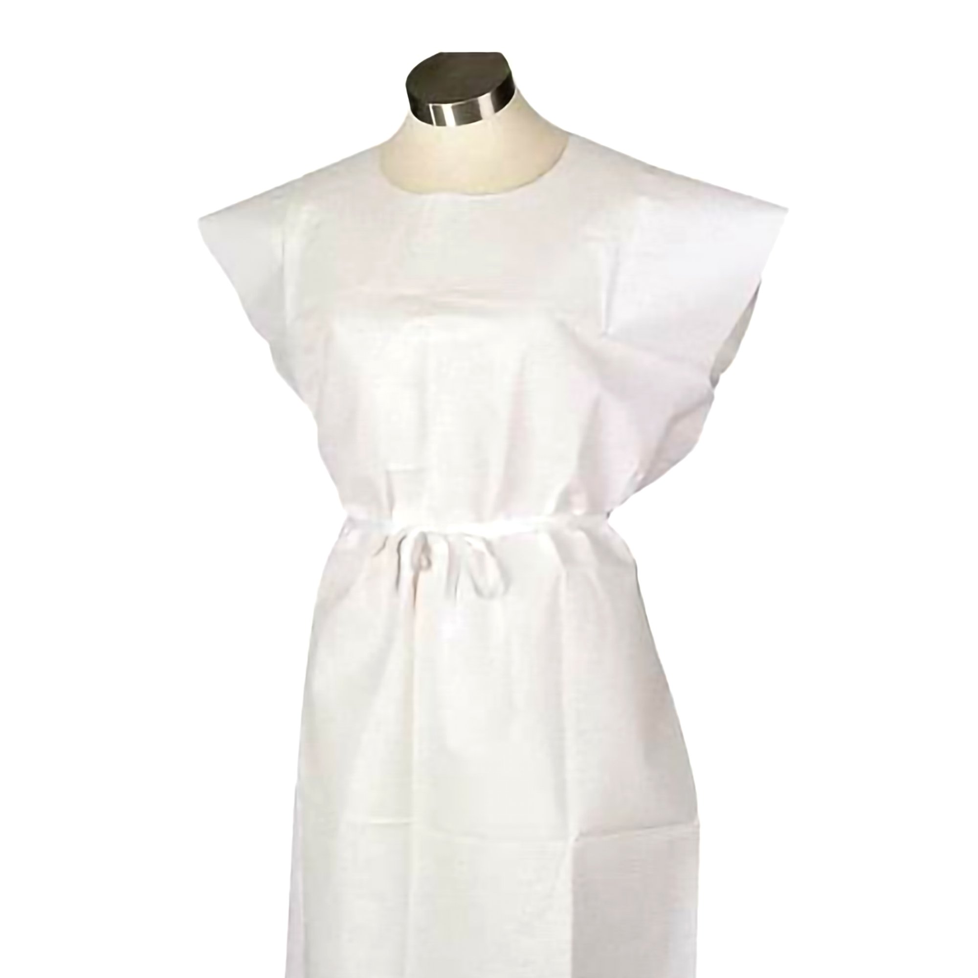 Tidi Patient Exam Gown, Medium, White
