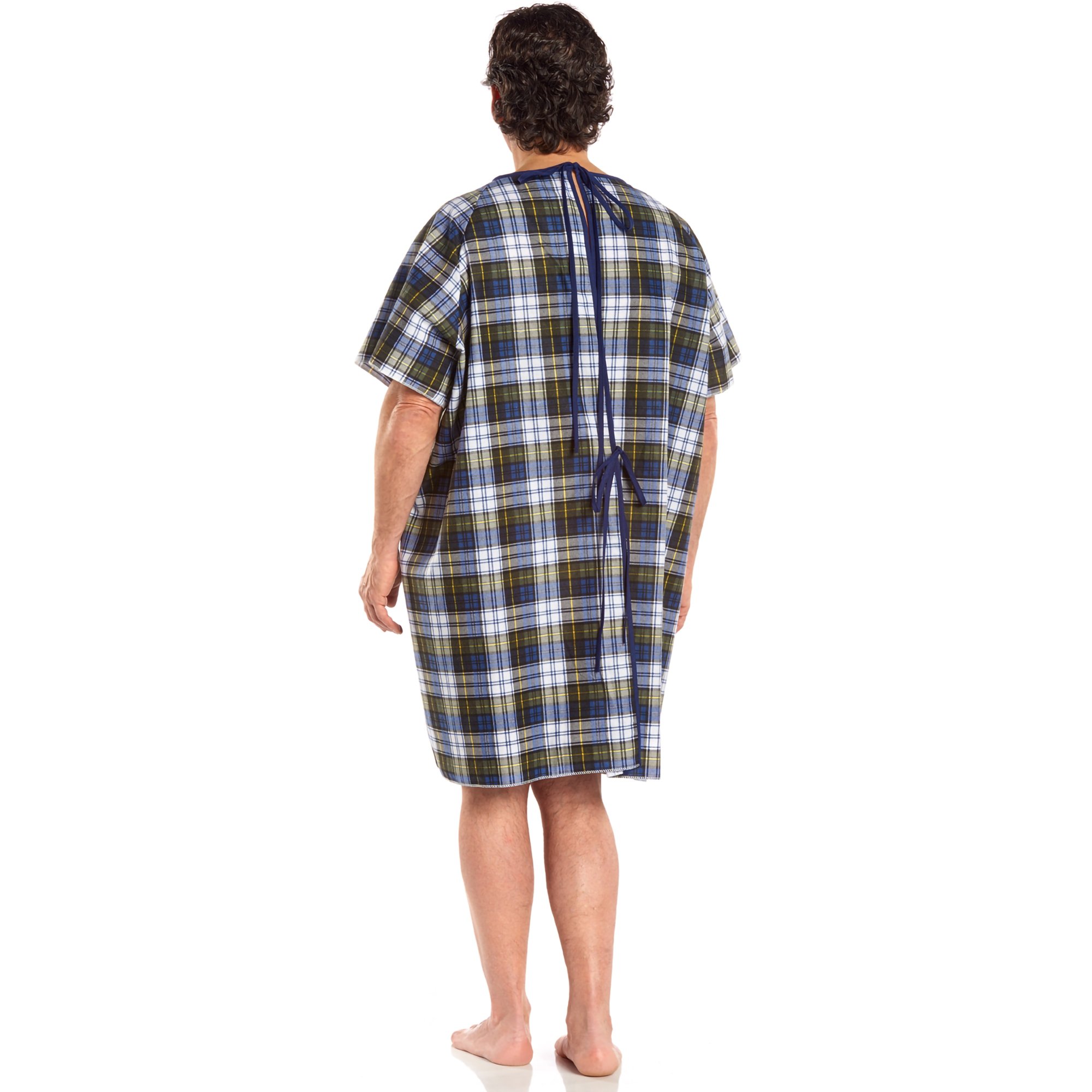 TieBack™ Patient Exam Gown, Blue - Image 2