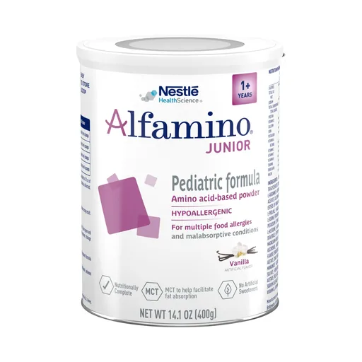 Alfamino® Junior Amino Acid-Based Pediatric Formula, Vanilla, 14.1-ounce can