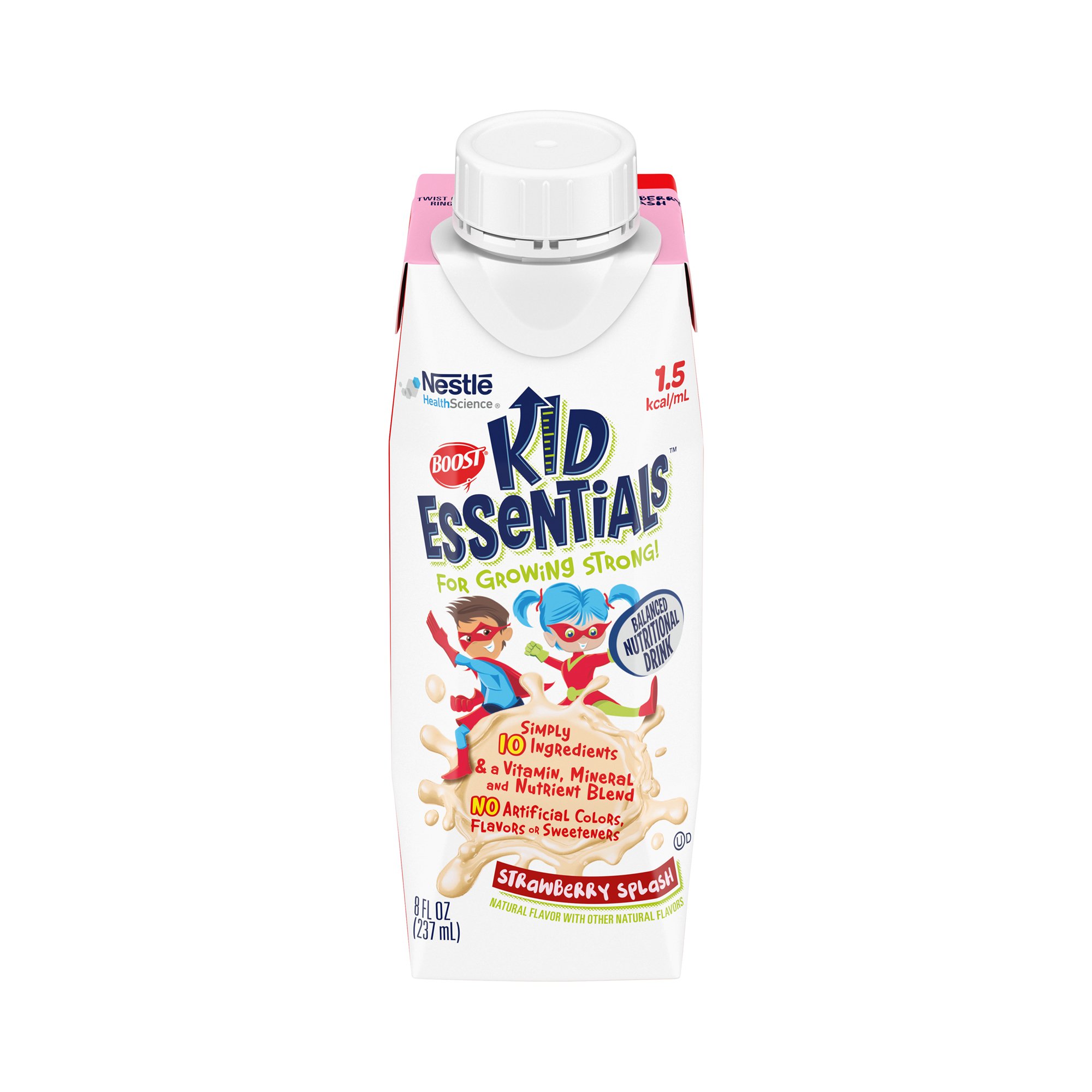 Boost® Kid Essentials™ 1.5 Balanced Nutritional Drink, Strawberry, 8-oz. Carton - Image 2