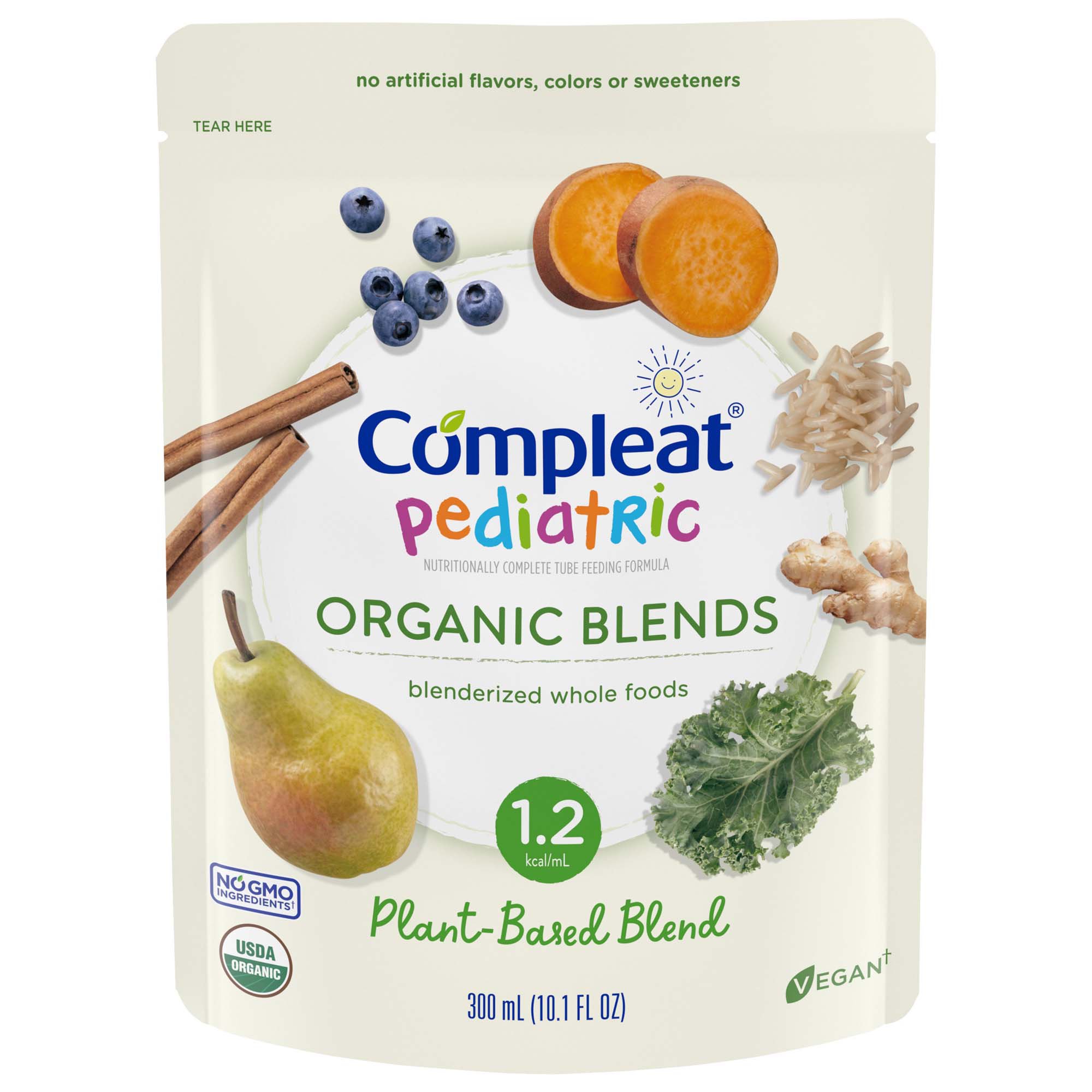 Compleat® Pediatric Organic Blends Tube Feeding Formula, Plant-Based, Non-GMO - Image 2