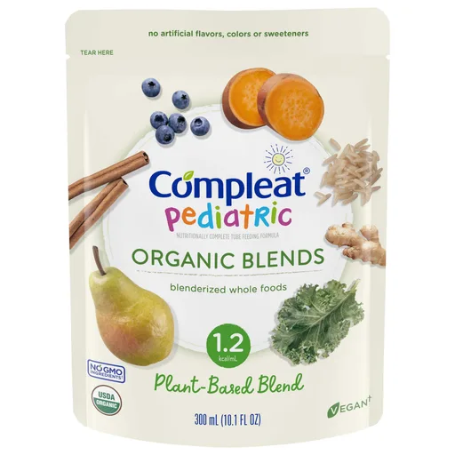 Compleat® Pediatric Organic Blends Tube Feeding Formula, Plant-Based, Non-GMO