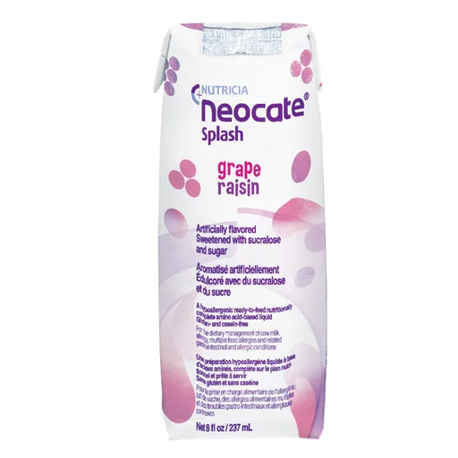 Neocate® Splash Amino Acid-based Liquid, Grape Raisin, 8-oz carton