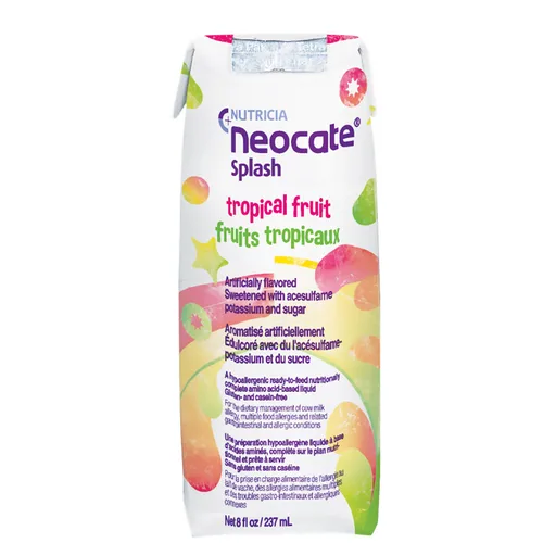 Neocate® Splash Amino Acid-based Liquid, Tropical Fruit, 8-oz carton