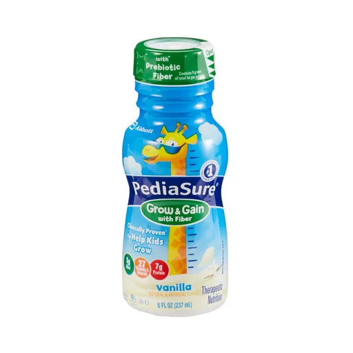 PediaSure Grow & Gain With Fiber Therapeutic Nutrition, Vanilla, 8-ounce Bottle