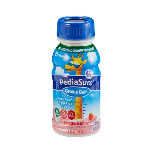 PediaSure® Grow & Gain Therapeutic Nutrition, Strawberry, 8-ounce Bottle